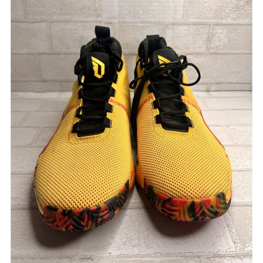 Adidas Dame 5 Dame Goose Bold Gold/Shock Red/Core Black BB9315 size 18 Big Tall - Picture 2 of 11